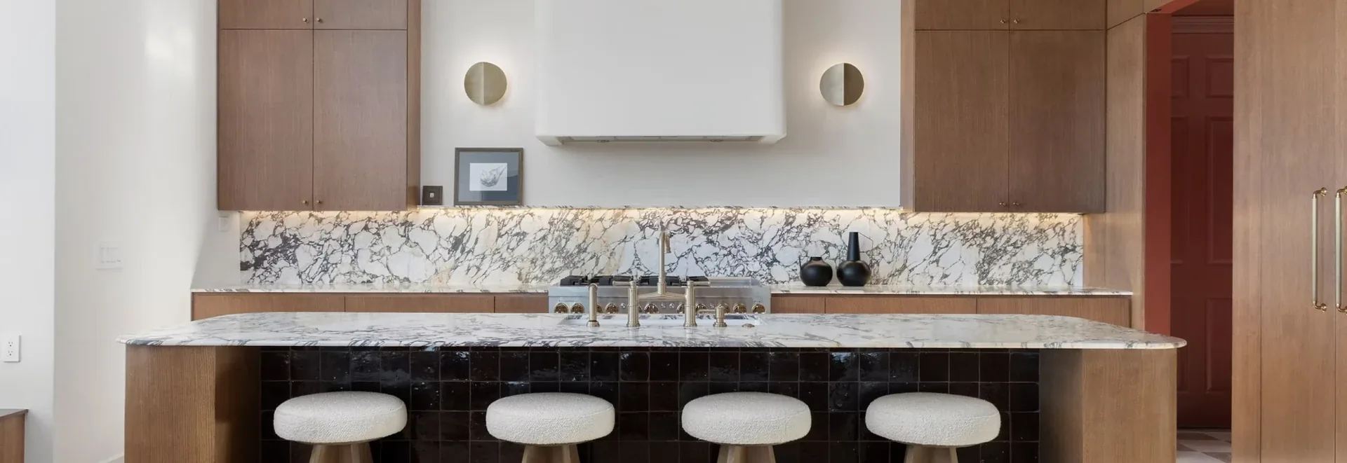 Refined custom kitchen completed by New Edge Renovations in Austin, TX
